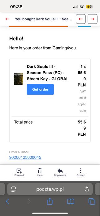 Dark Souls 3 steam klucz