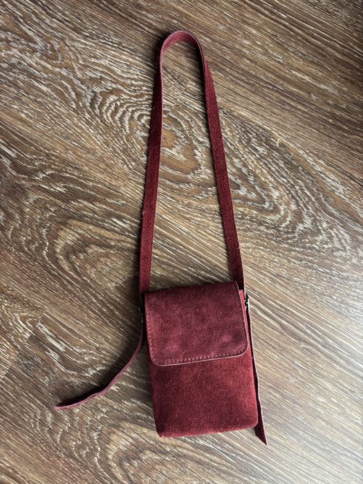 Замшевий клатч, сумка для телефона