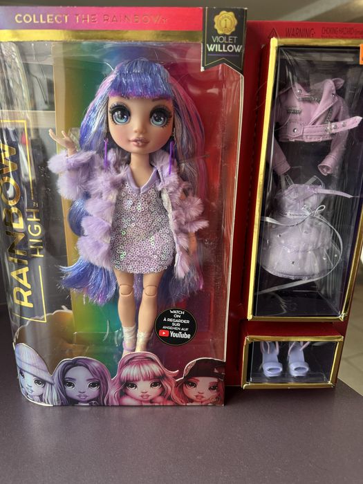 Рідкісна лялька Rainbiw high фіолетова Violet Willow 1 серія