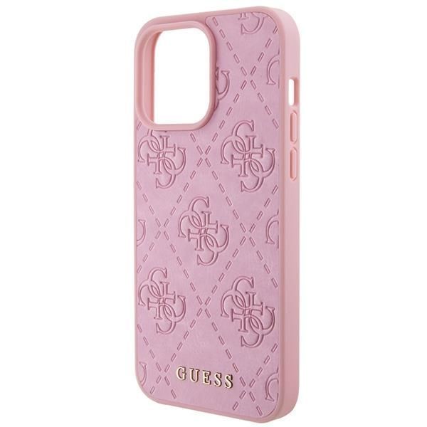 Guess Etui iPhone 15 Pro Max 6.7" Różowe/Pink 4G TPU glamourograms