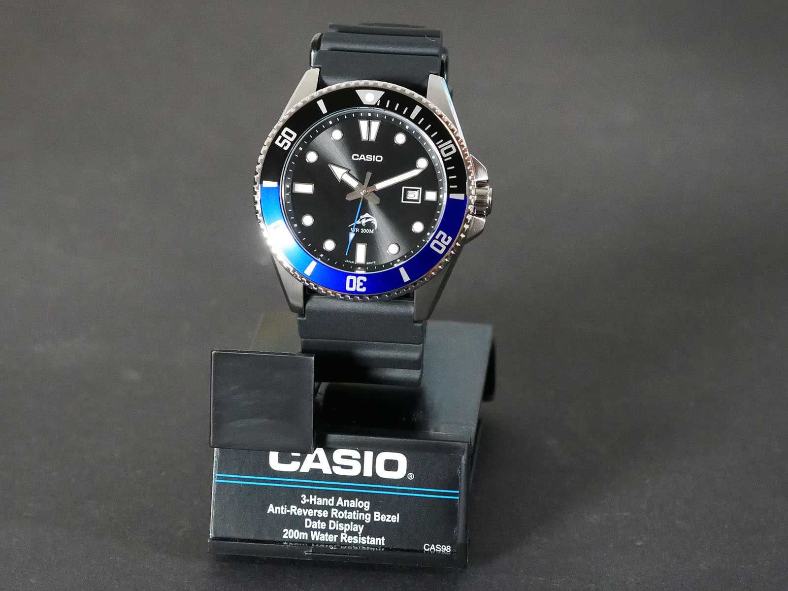 Годинник Casio MDV-106B-1A1V Duro Black-Blue для дайвінгу