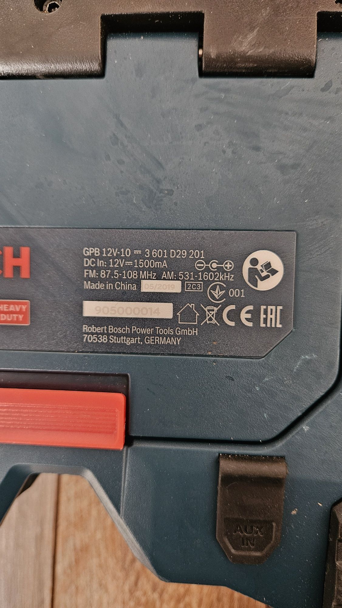 Bosch gpb 12v 10 radio