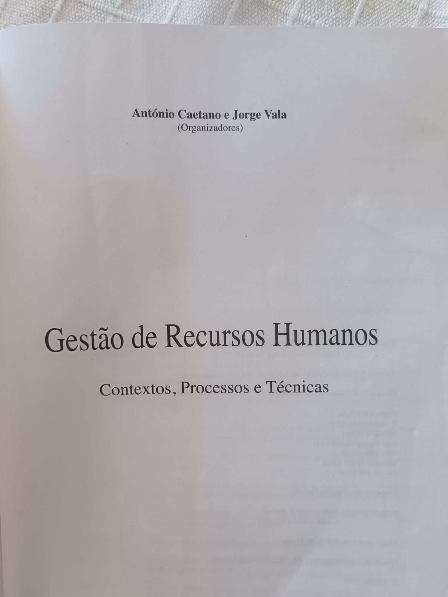 Livro Gestão de Recursos Humanos