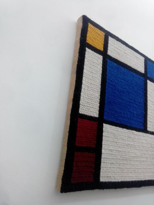 Arte contemporânea Tela de Arraiolos Mondrian