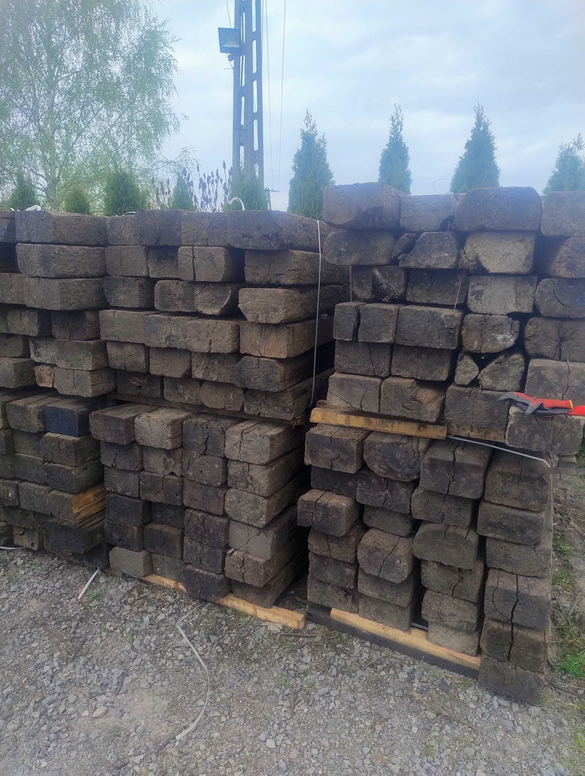 Podkłady ogrodowe drewniane