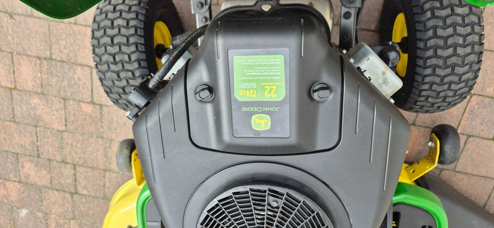 kosiarka traktorek john deere e140 jak nowy