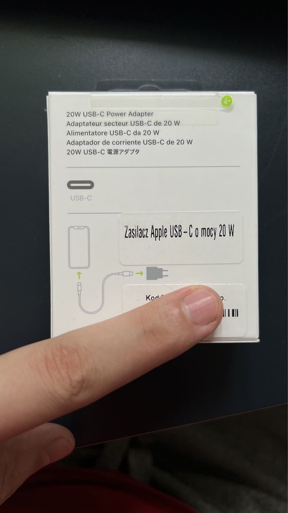 Oryginalna ładowarka USB-C 20 W do Apple iPhone