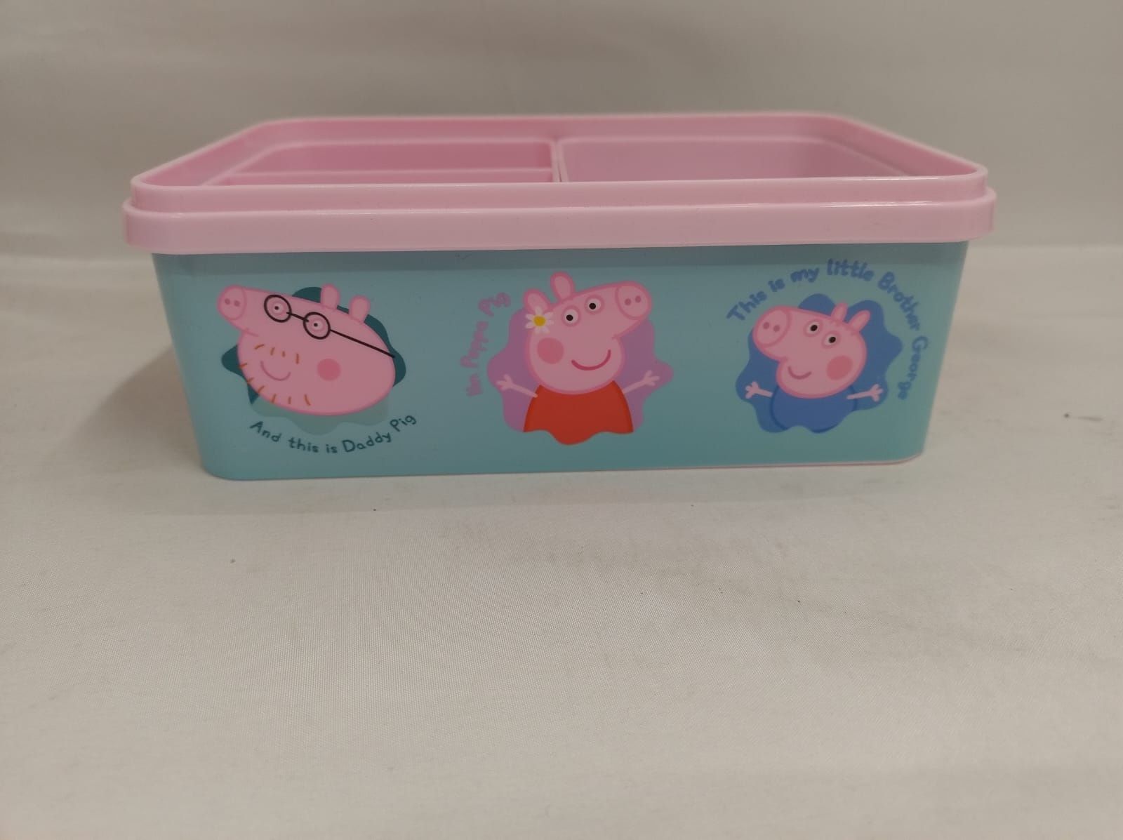 Pojemnik śniadaniowy Świnka Peppa róż+ turkus