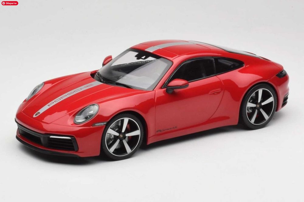 Porsche 911 (992) Carrera 4S Minichamps 1:18  (Carmine Red)