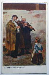 Wodzinowski: Muzykanci. Kraków "Wisła" 1913 r. autentyk