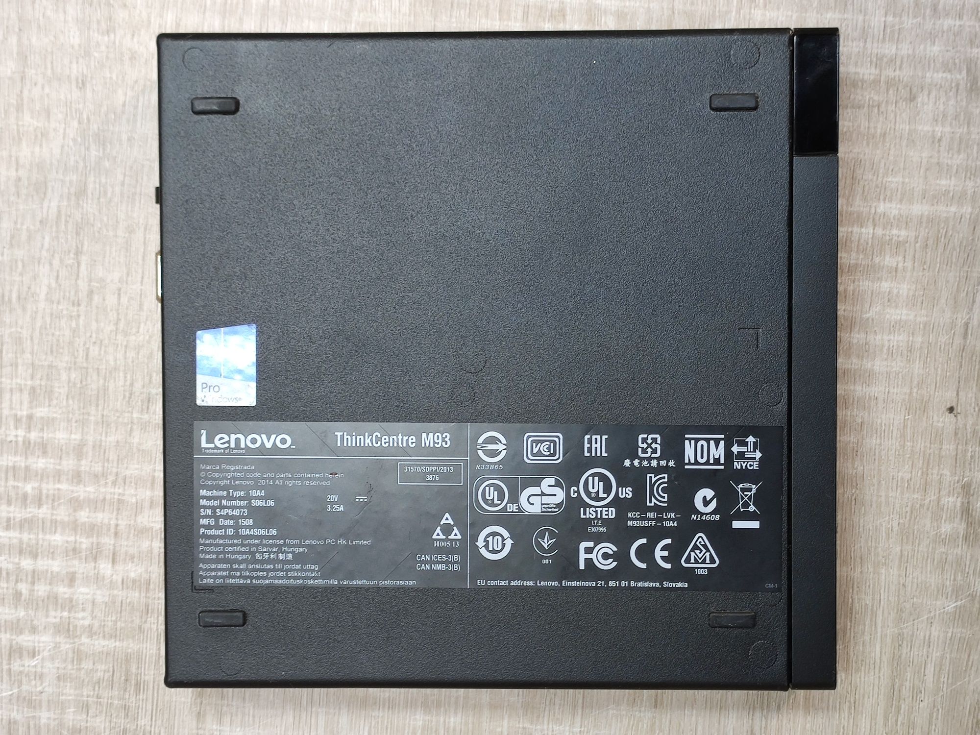 Lenovo M93 USFF (intel i5-4590T / 8gb ddr3)