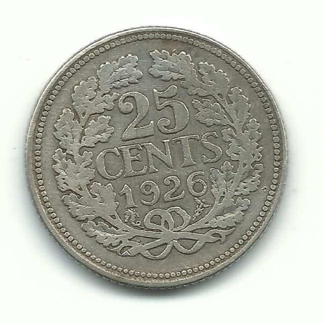 25 cents 1926 Niderlandy