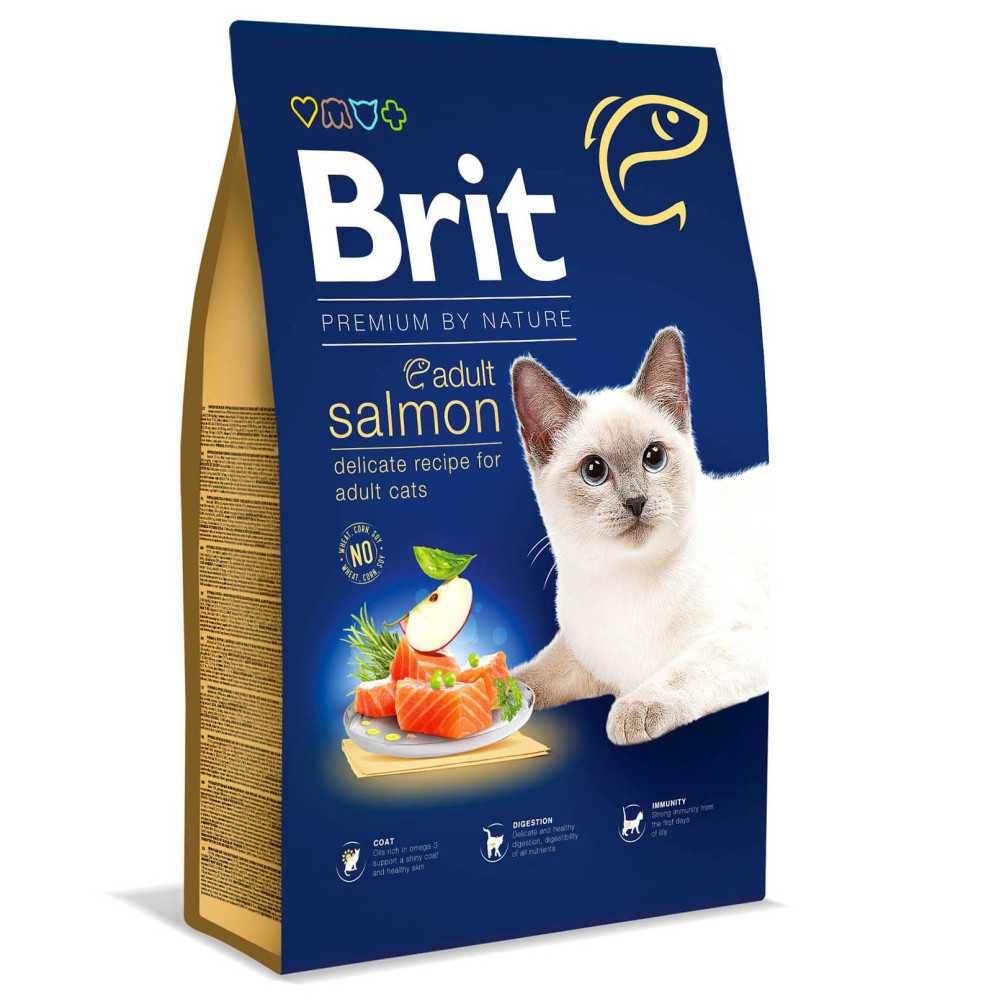 Brit Premium by Nature Cat Adult Salmon 1.5кг