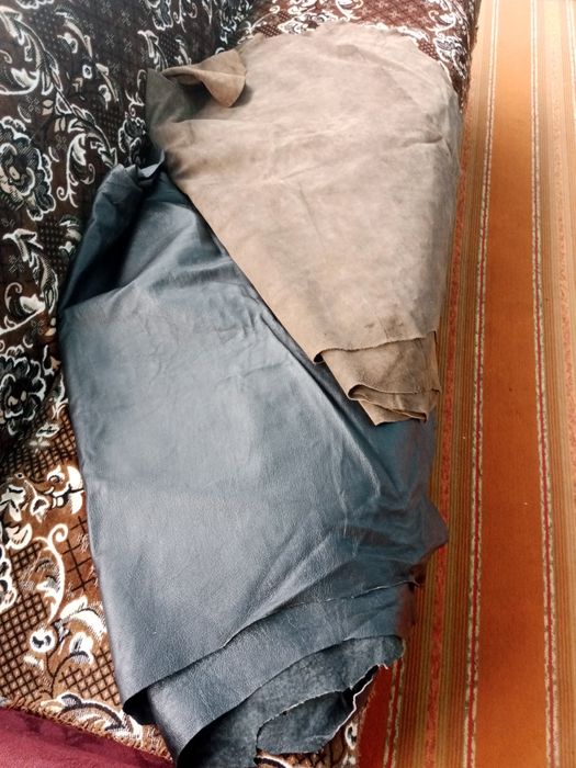 Продам натуральну телячу шкіру і замш.