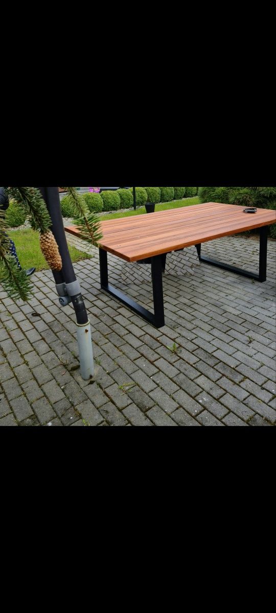 Stół z litego drewna loft