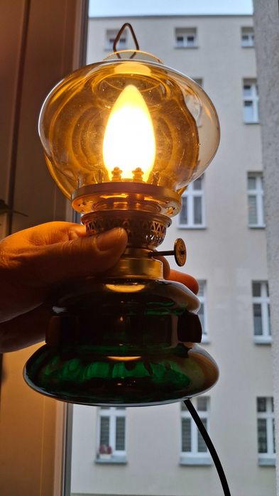 Lampa elektryczna stołowa stara