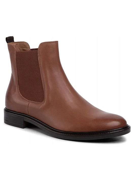 Gino Rossi 38 Buty Damskie Skórzane Botki Brązowe Dsi551-Nevia T358