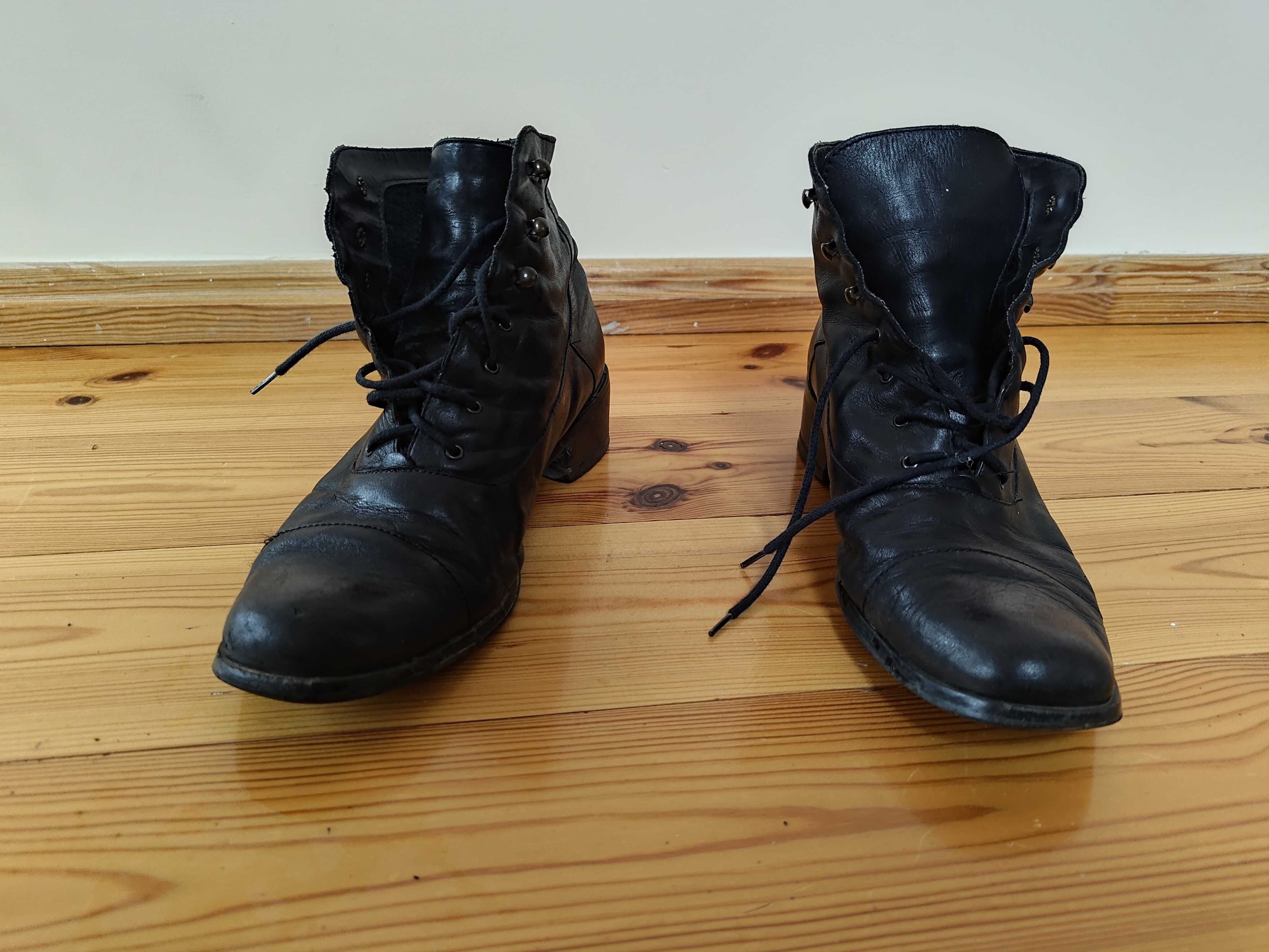 Buty damskie na obcasie, rozmiar 38