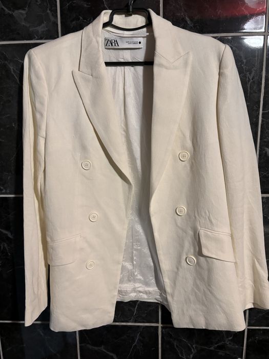 Лляний Піджак zara із 100% натуральної тканини