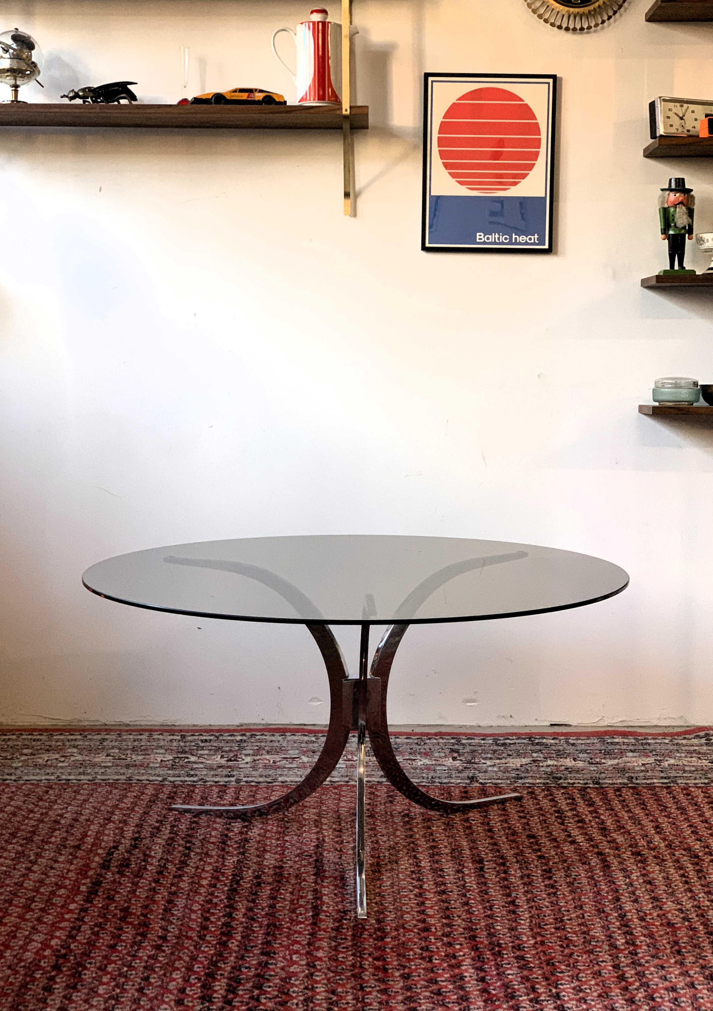 Promo Szklany  stolik kawowy, Włochy lata 70, modern vintage