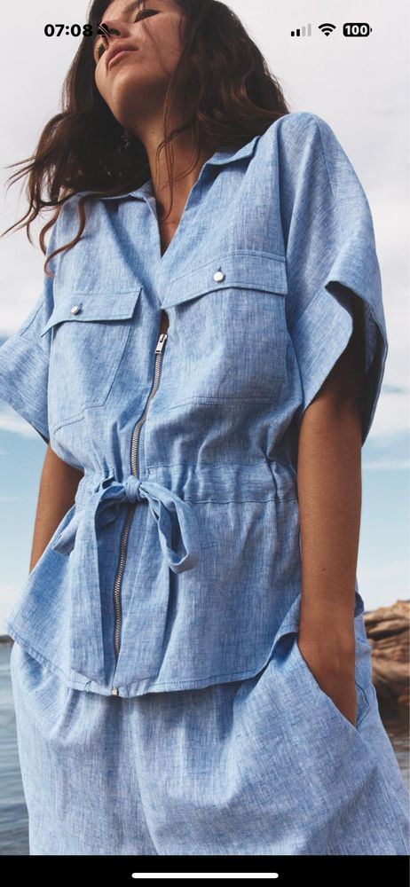 Костюм Zara льняний оригінал
