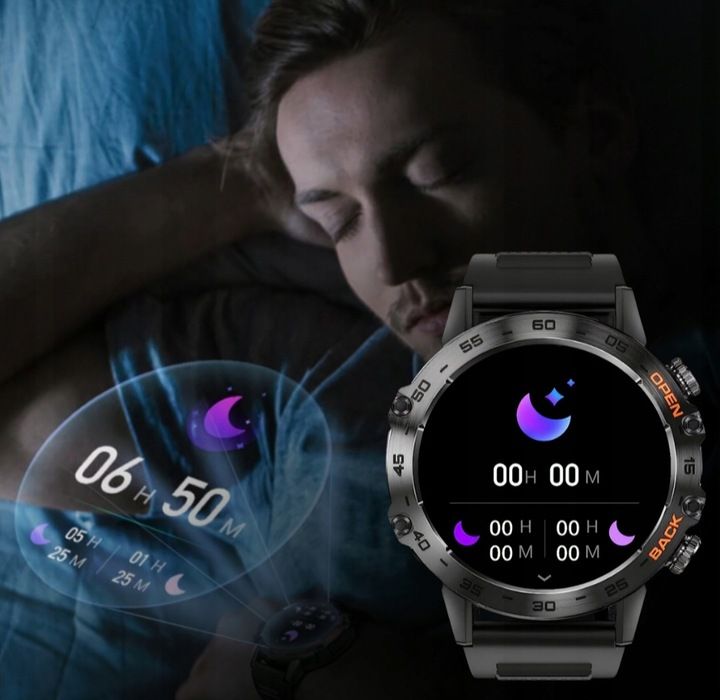 Smartwatch Męski Zegarek K52 360x360 Rozmowy Menu Pl Wodoodporny Sport