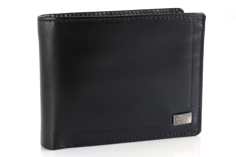 skórzany portfel męski z ochroną kart rfid protect - rovicky