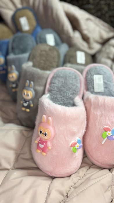 Дитячі капці тапки доя дому змінне взуття доя хлопчика дівчинки 24-35