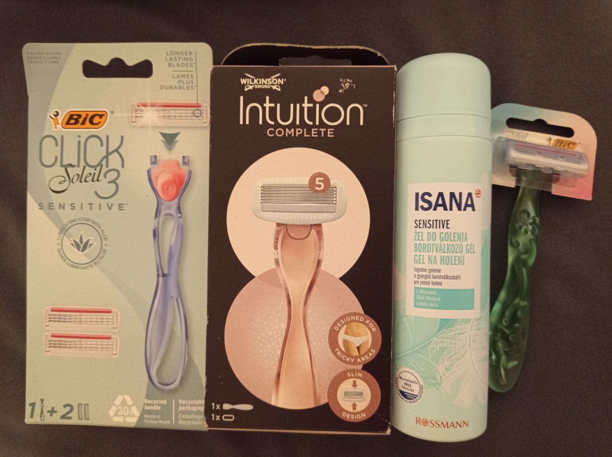 BIC Wilkinson Intuition Complete maszynki do golenia plus żel