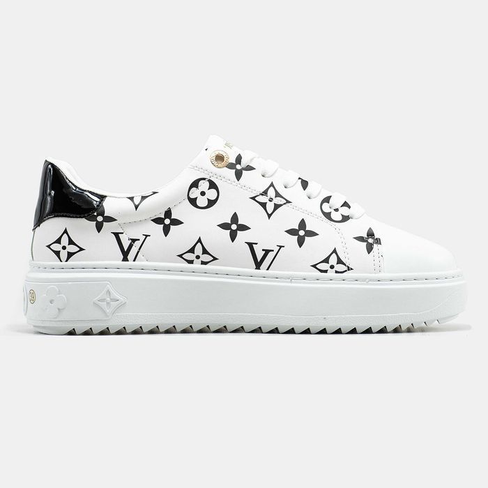 Женские кожаные кроссовки Louis Vuitton Trainer Time Out Monogram LV