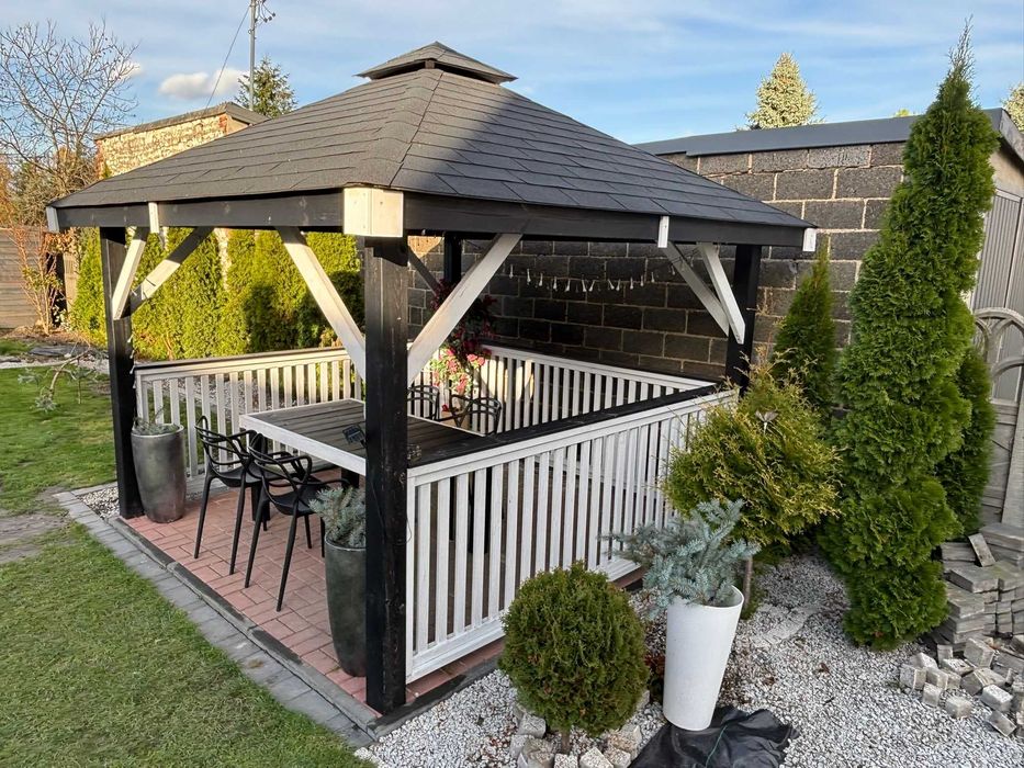 Altanka ogrodowa Altana drewniana 3x3 Stół gratis!