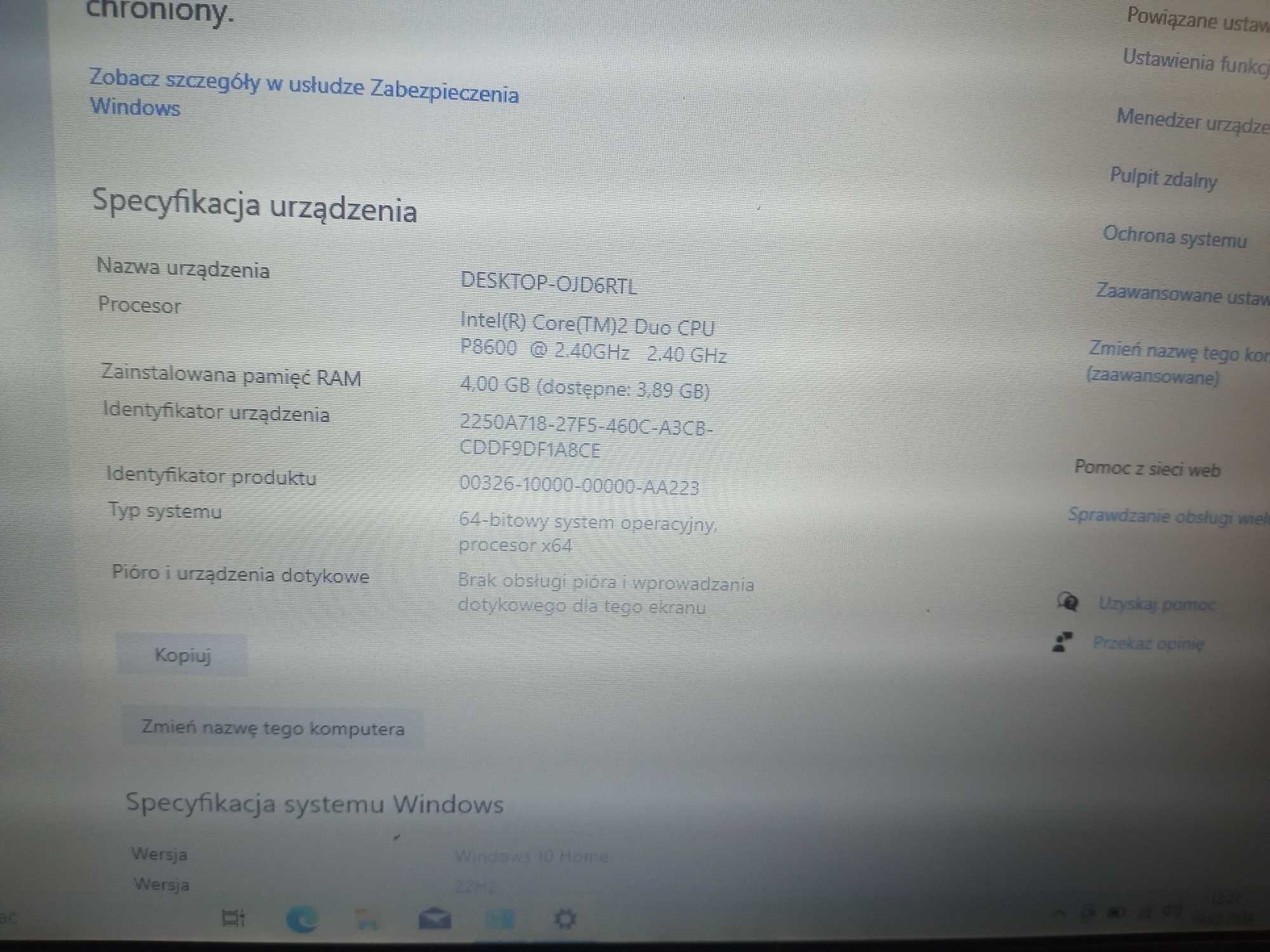 Laptop DELL Latitude E 6400 + stacja dokująca