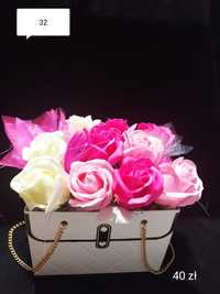 Flowerbox róże mydlane