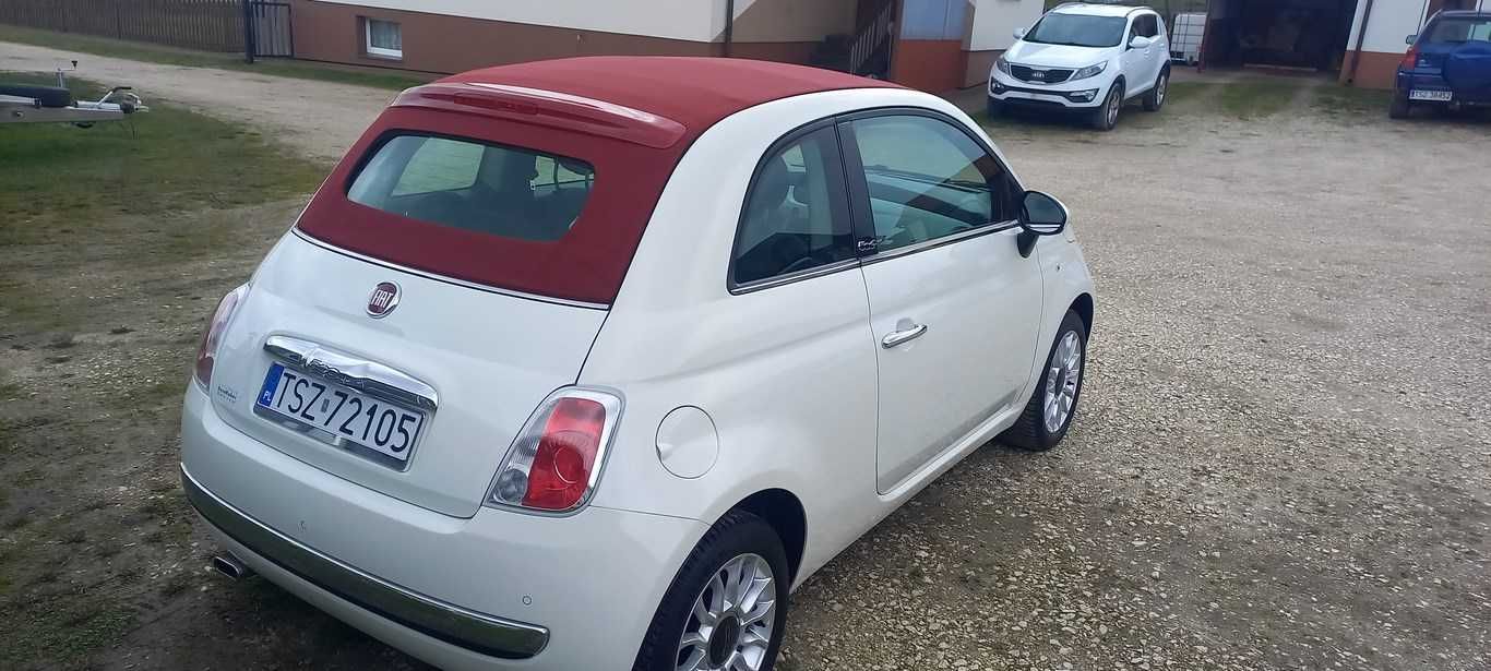 FIAT 500, kabriolet*benz.*w oryginale*klima*full serwis*stan b.dobry*