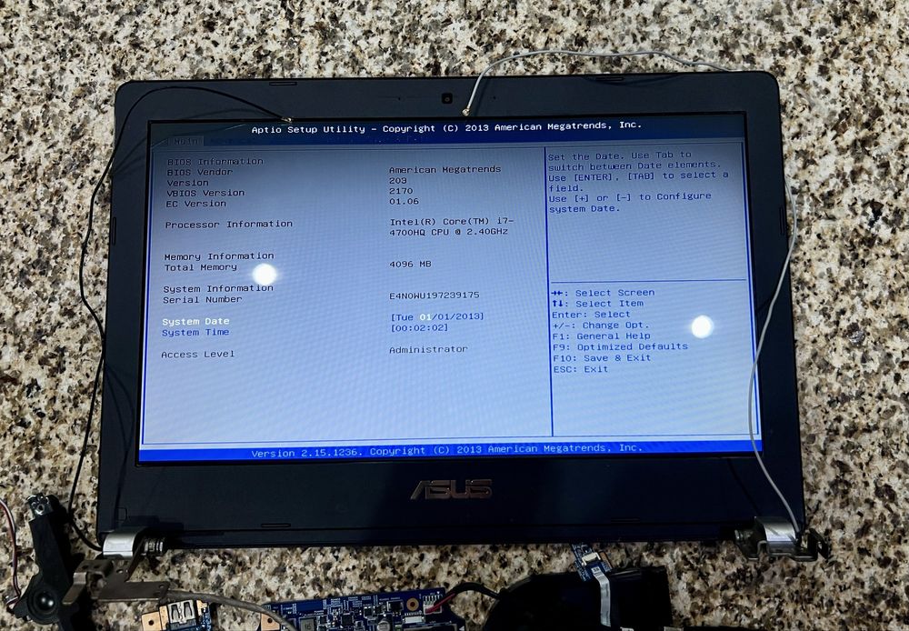 Vendo peças de portátil ASUS K450J | Ou tudo junto por apenas 55€