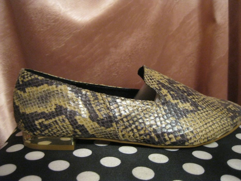 детские новые туфли балетки 36р змея стильные красивые удобные дешево