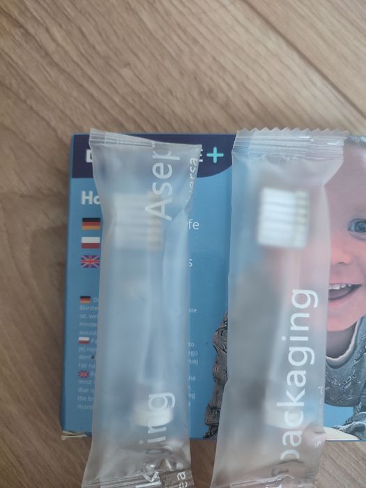 Dwie końcówki do szczoteczki SEYSSO Baby Penguin dla