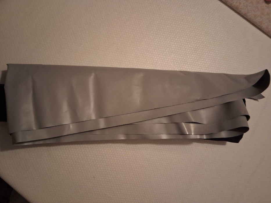 Pára vento de praia, dobrável, azul e cinza