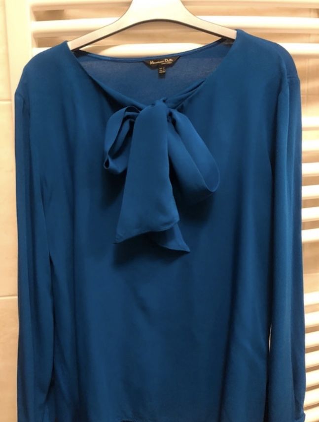 Bluzka z wiazaniem Massimo Dutti  M