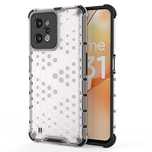 Honeycomb etui pancerny pokrowiec z żelową ramką Realme C31 przezroczy