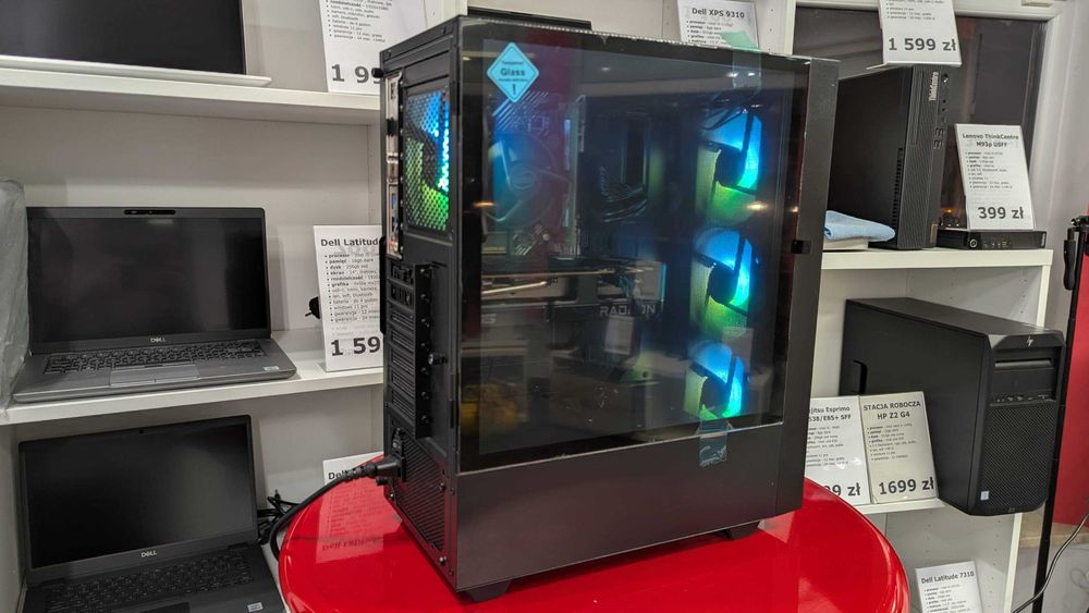 OD RĘKI Nowy Komputer Gamingowy Intel i5 16GB 1TB RX 7600 W11 Faktura