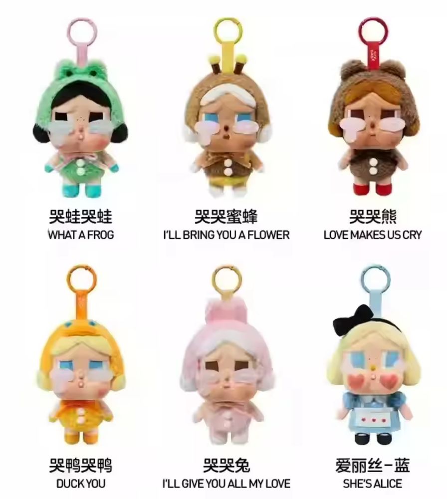 Лабубу CRYBABY Blind Box Tear Pendant -Лялька Плюшевий Брелок