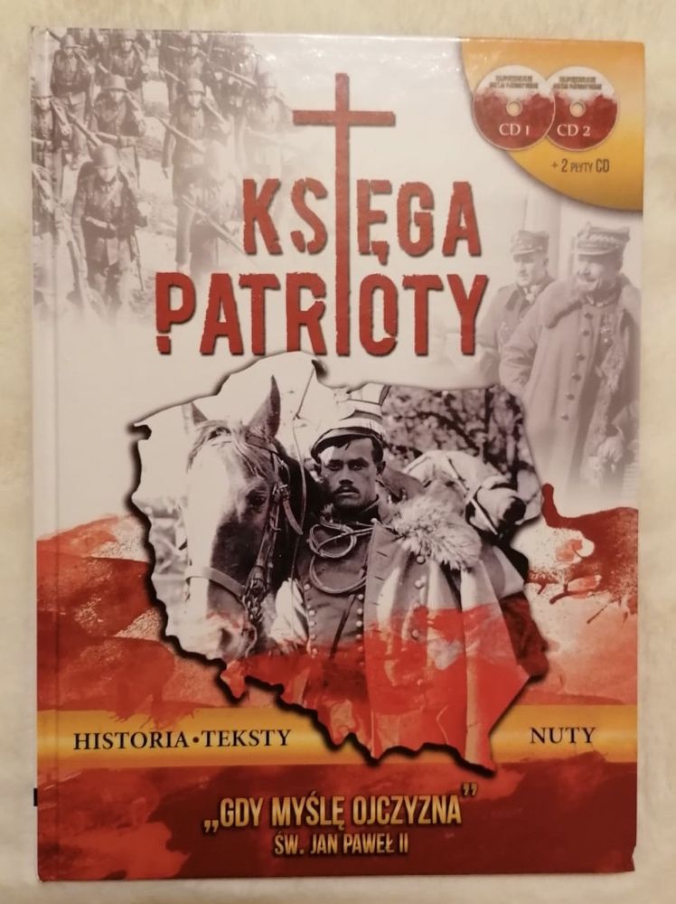Nowe Księga patrioty, zestaw książka + dwie płyty CD edukacyjny zestaw