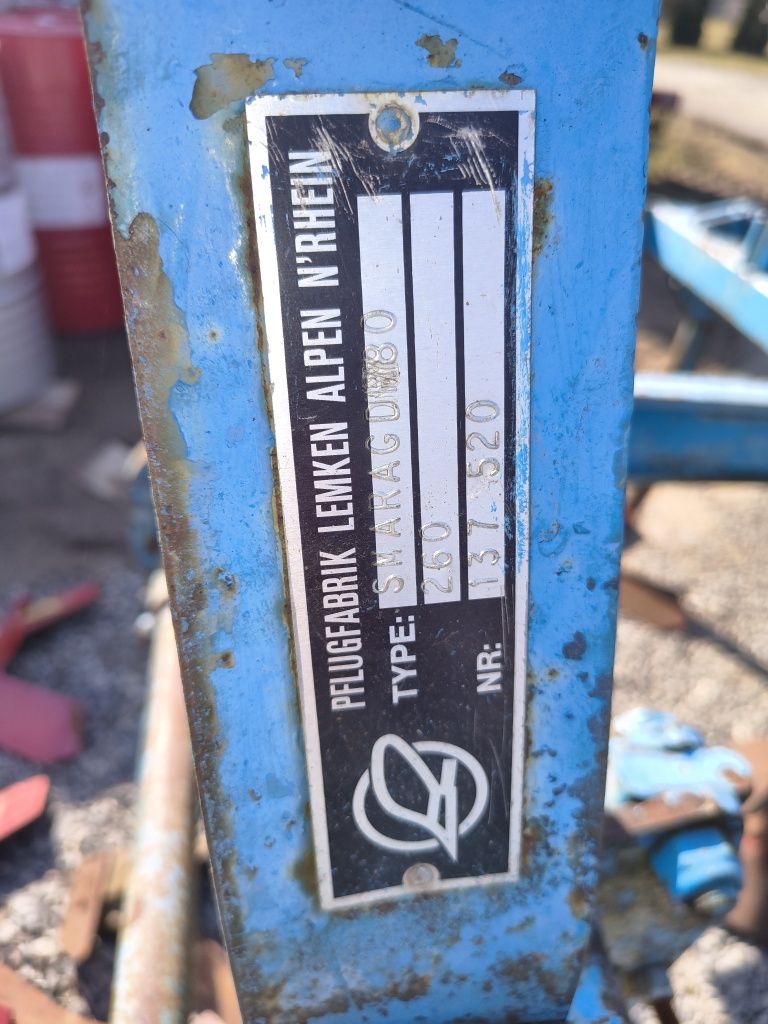 Gruber lemken smaragd 80 ścierniskowy 3 rzędowy z wałem transport