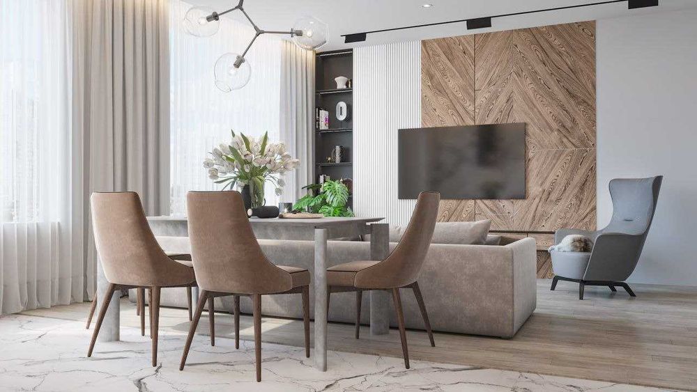 Услуги дизайнера интерьера. 3D визуализация кухни, спальни, ванной