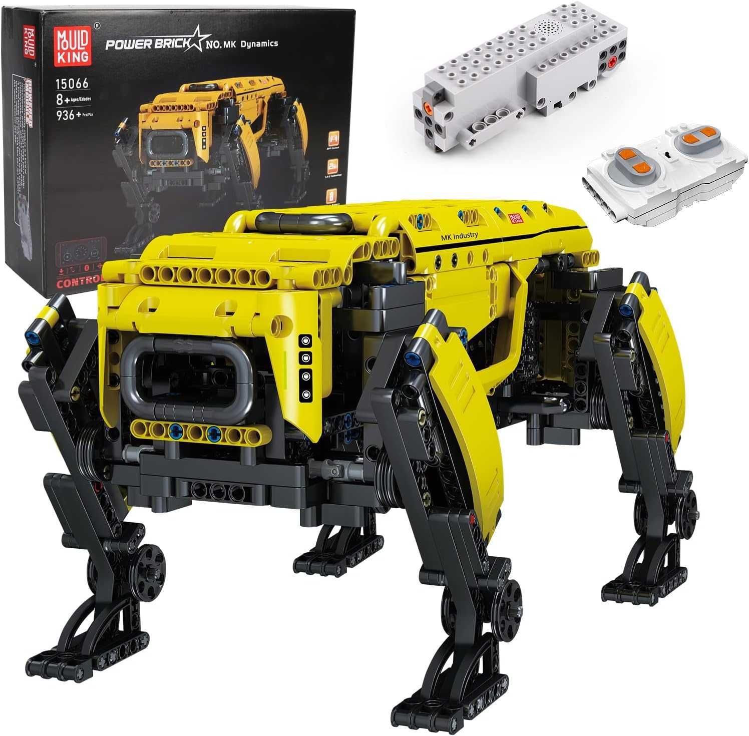 Конструктор MOULD KING 15066  technic радіокерований робот-пес 936 дет