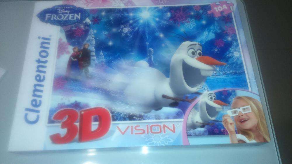 Puzzle 104 EL 3D VISION FROZEN-Clementoni