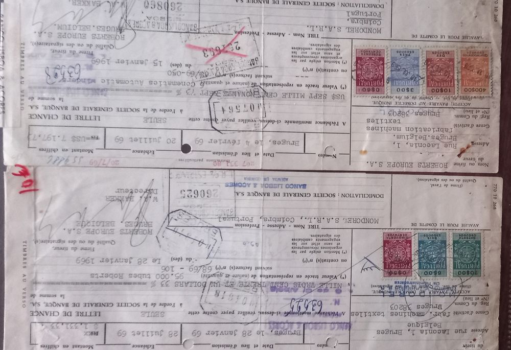 Documentos com Selos Fiscais