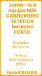 Atendimento por marcação barbeiro cabeleireiro