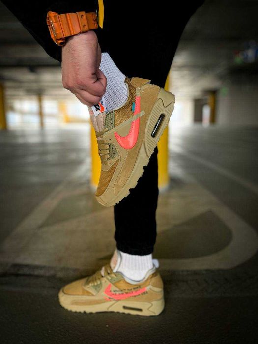 Meskie buty Off White NK Air Max 90 "Desert Ore" obuwie meskie 41-45
